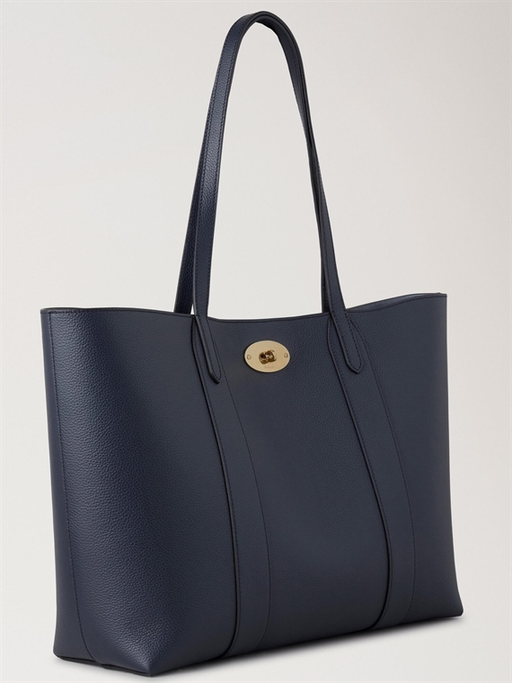 Mulberry Bayswater Tote Night Sky & Poplin Blue Small Classic Grain